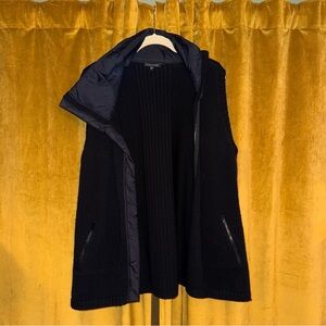 Eileen Fisher Black Sleeveless Vest